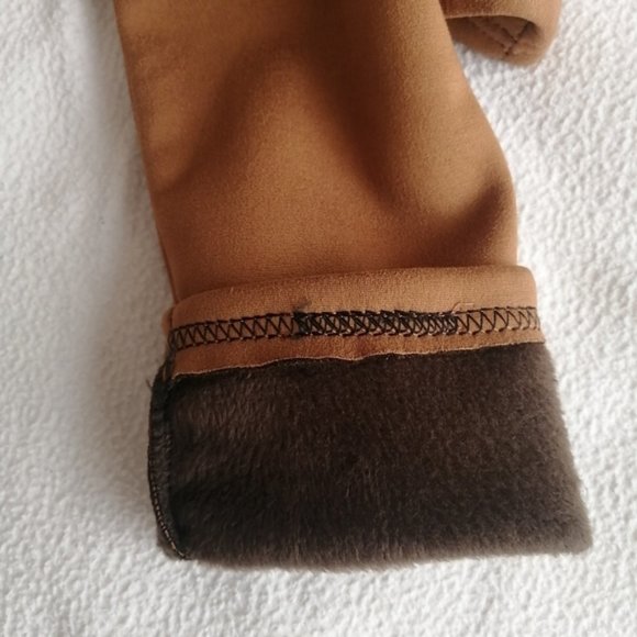 Just Cozy Caramel Fur-Lined Leggings - Picture 8 of 11